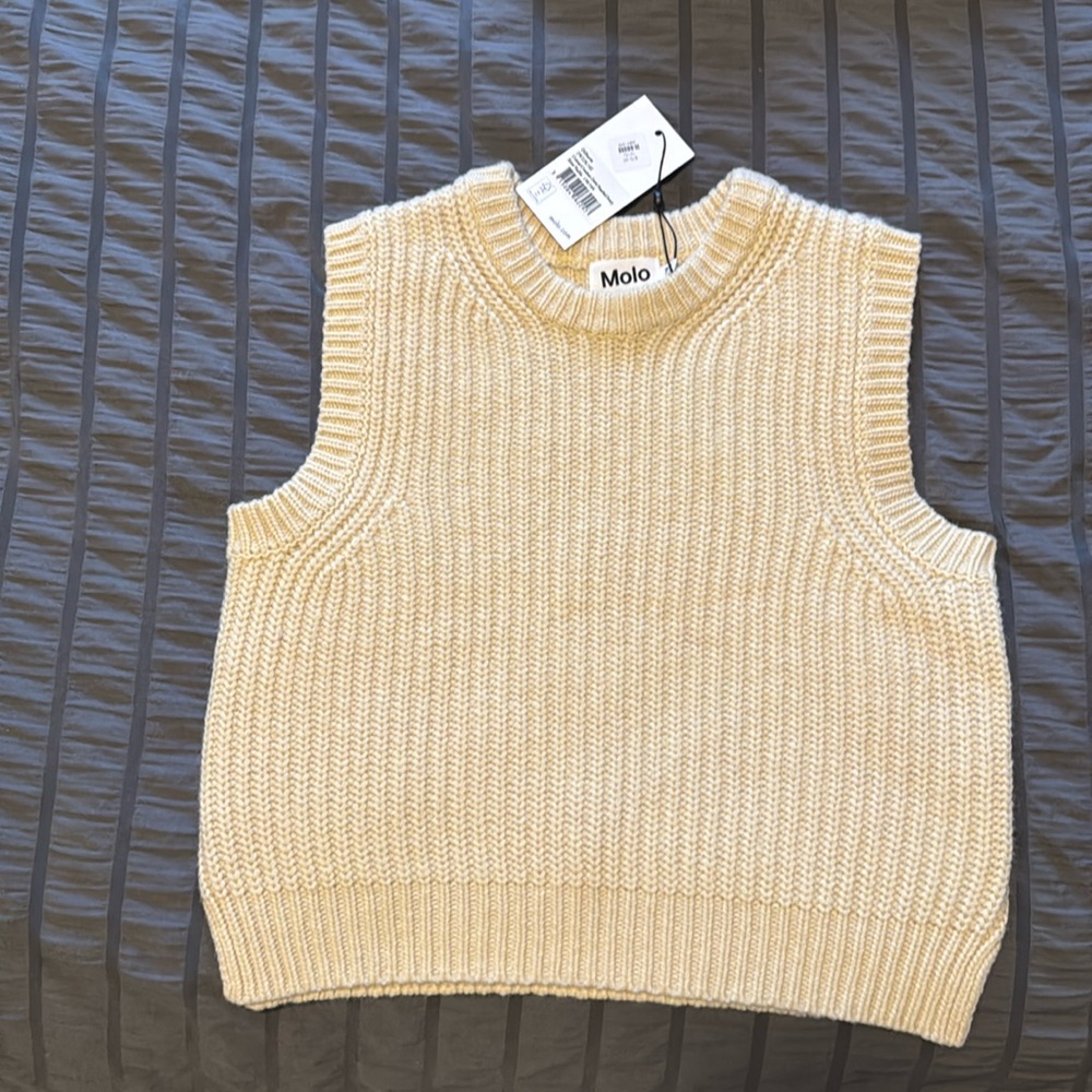 Girl’s Molo sweater vest Pearled Ivory size 158/164 for ages 13/14